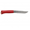Нож складной Opinel №8 Trekking, нержавеющая сталь, рукоять бук, с кожаным темляком